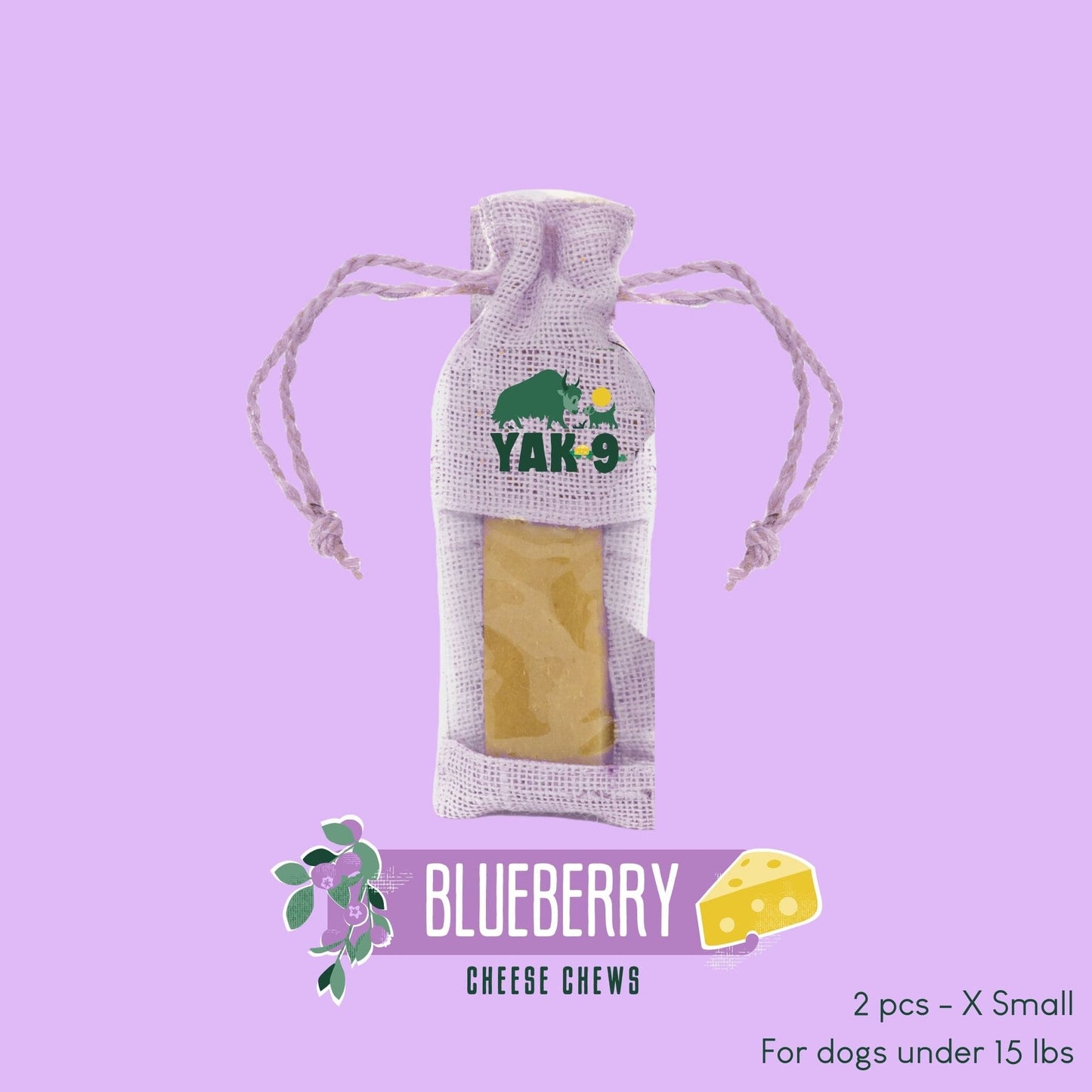 Blueberry Cheese Chews for Dogs