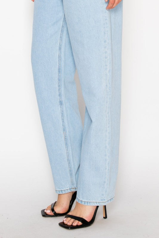 DAT1001BGL - Unisex Tapered Baggy Jeans