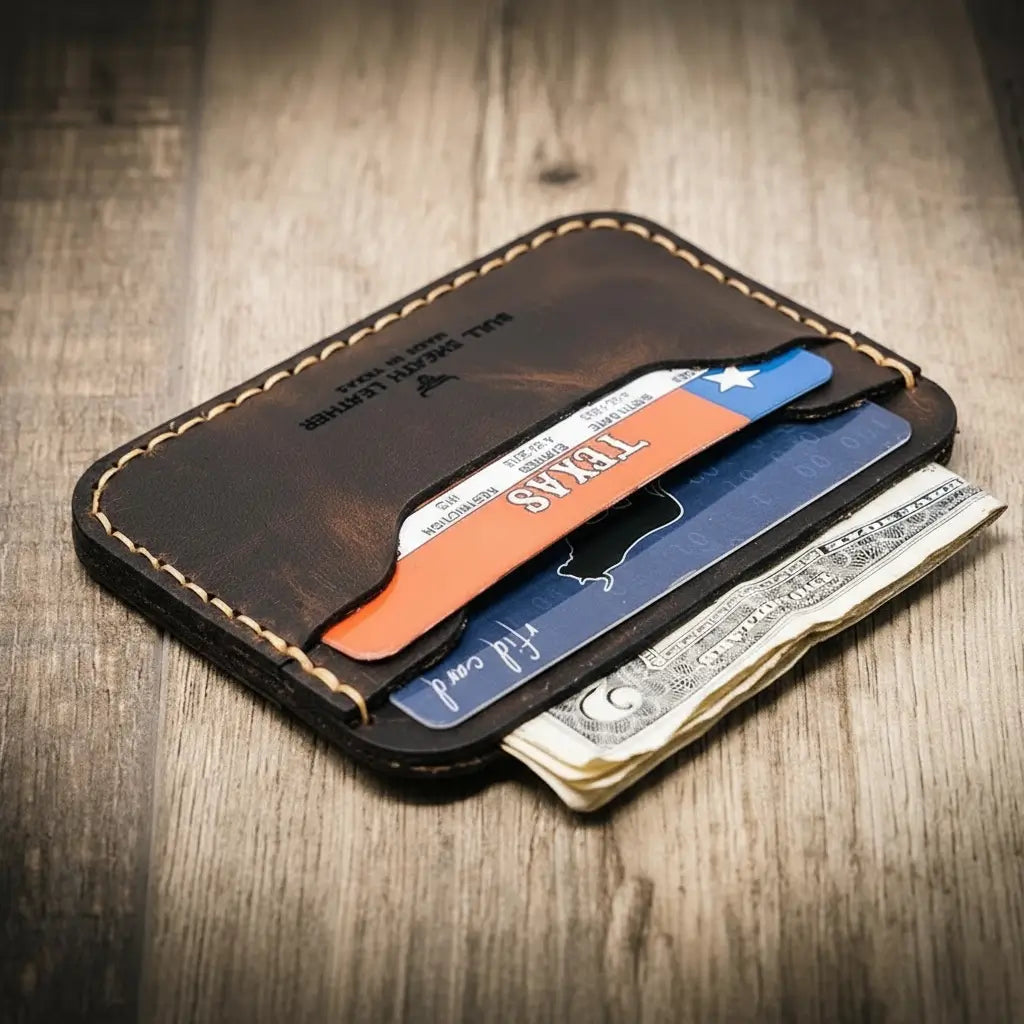 Pflugerville Card Wallet - Walnut Brown