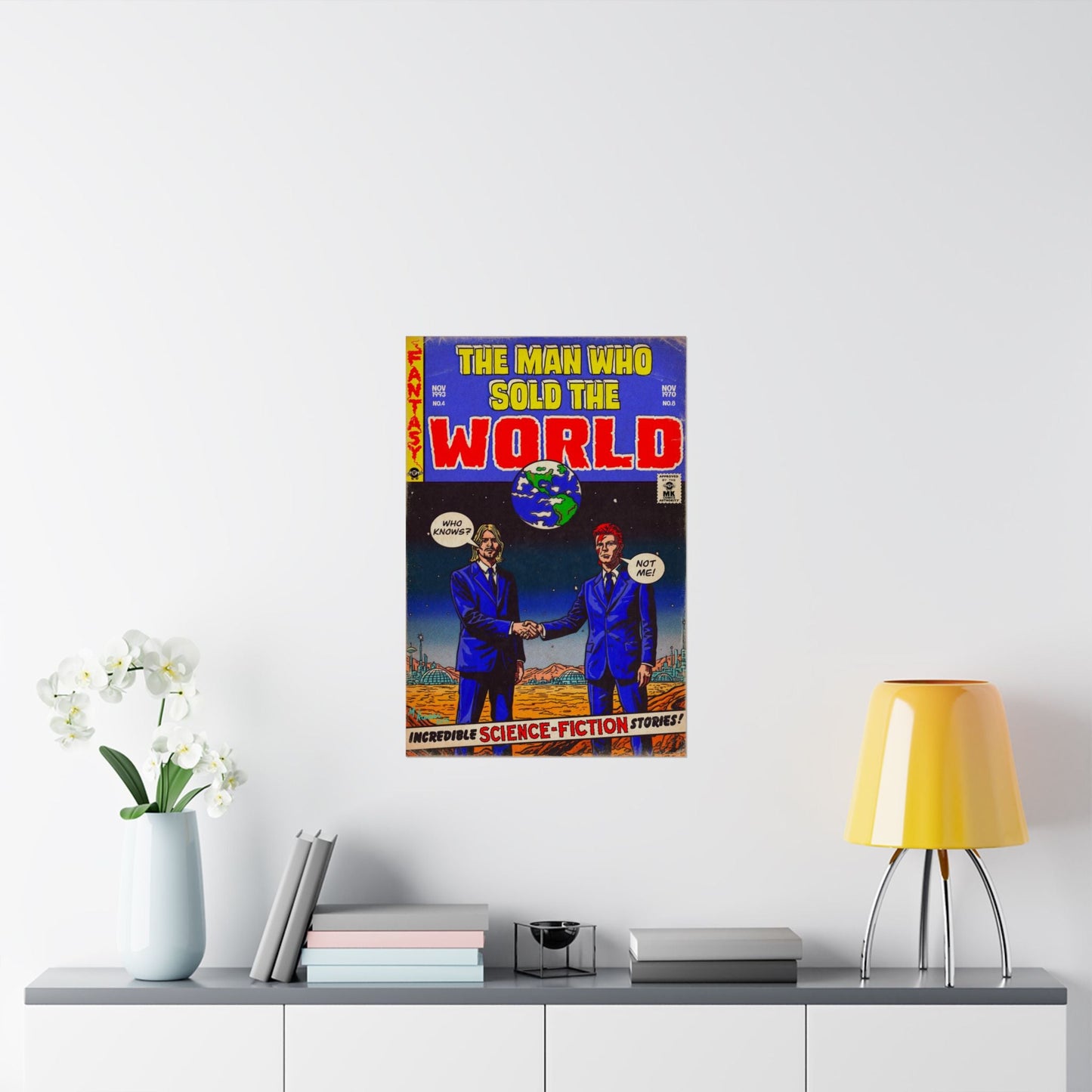 The Man Who Sold The World - Bowie & Cobain - Vertical Matte Posters