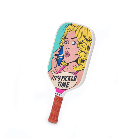 ARTI 16mm Carbon Fiber Kristen & Kristy "IT'S PICKLE TIME" Pickleball Paddle