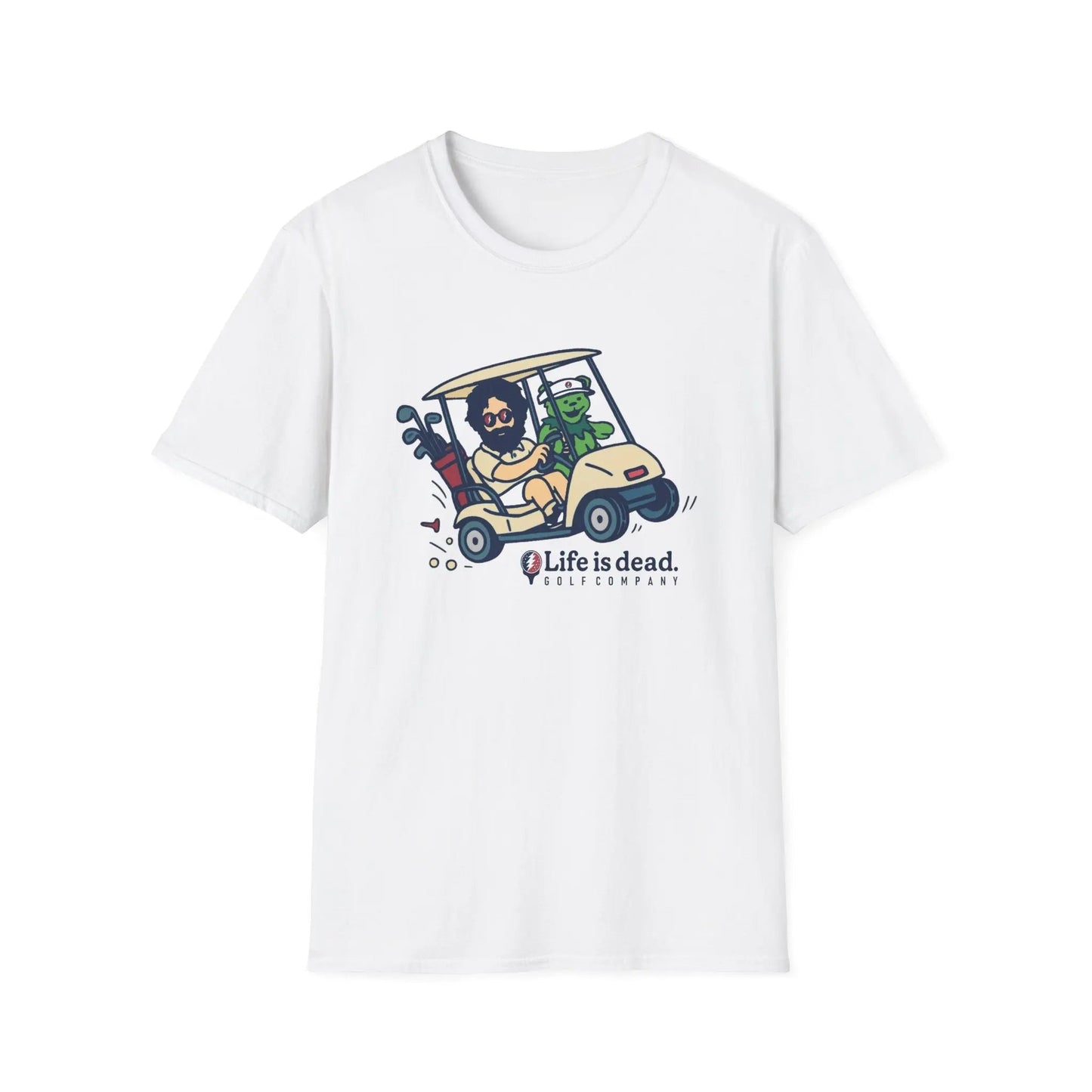 Joy Ridin' Jerry and The Bear - Life is dead.® Golf Company T-Shirt
