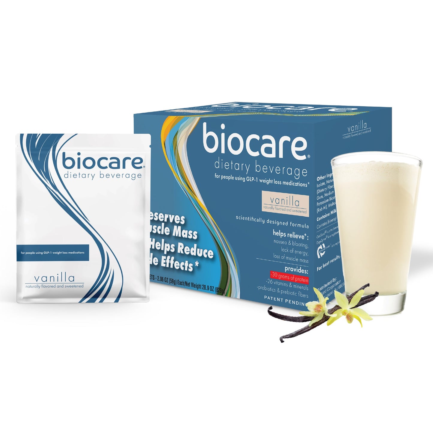 30G Protein Vanilla Biocare Dietary Beverage (14 Servings)