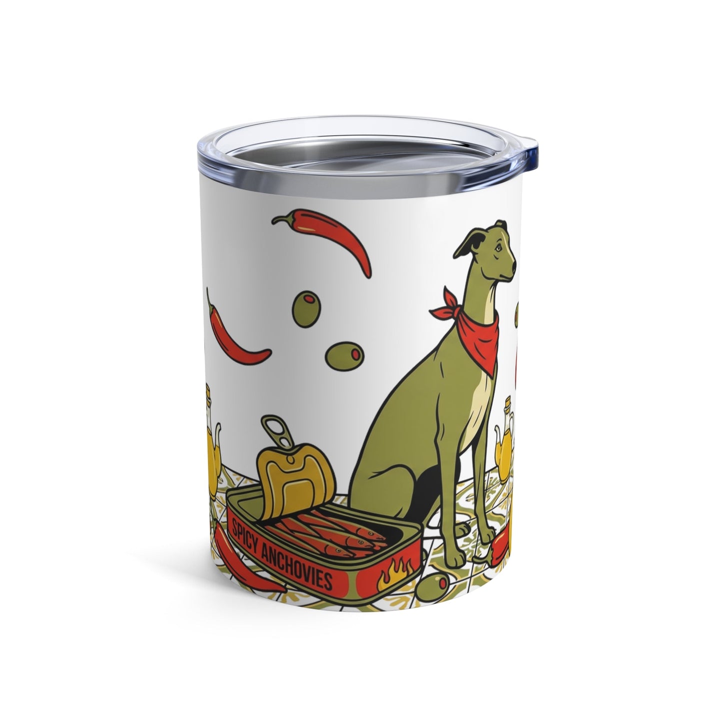 Tinned Fish Pups - Spicy Anchovy Greyhounds 12oz Short Tumbler