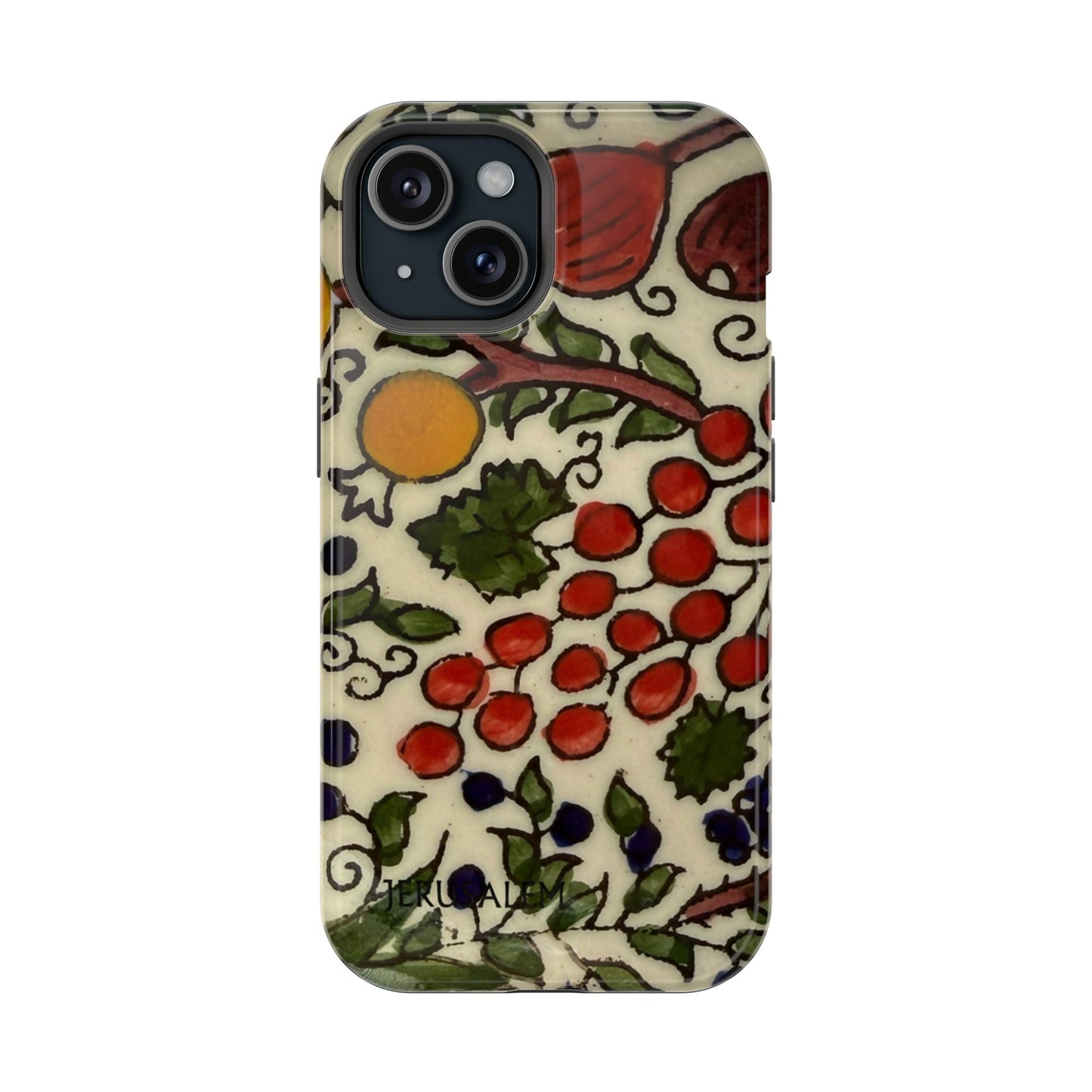 Jerusalem City Fruits Design Iphone Magnetic Tough Case