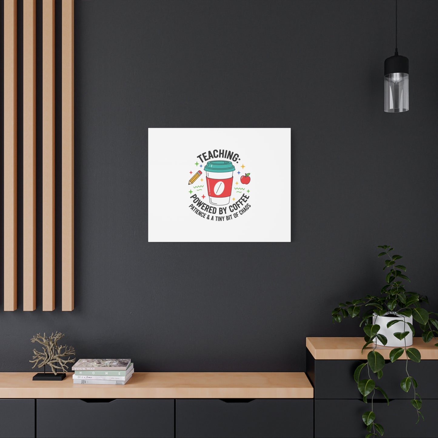 Teaching Powered by Coffee Canvas, Teacher Appreciation Gifts | Teacher Life, Classroom Humor
