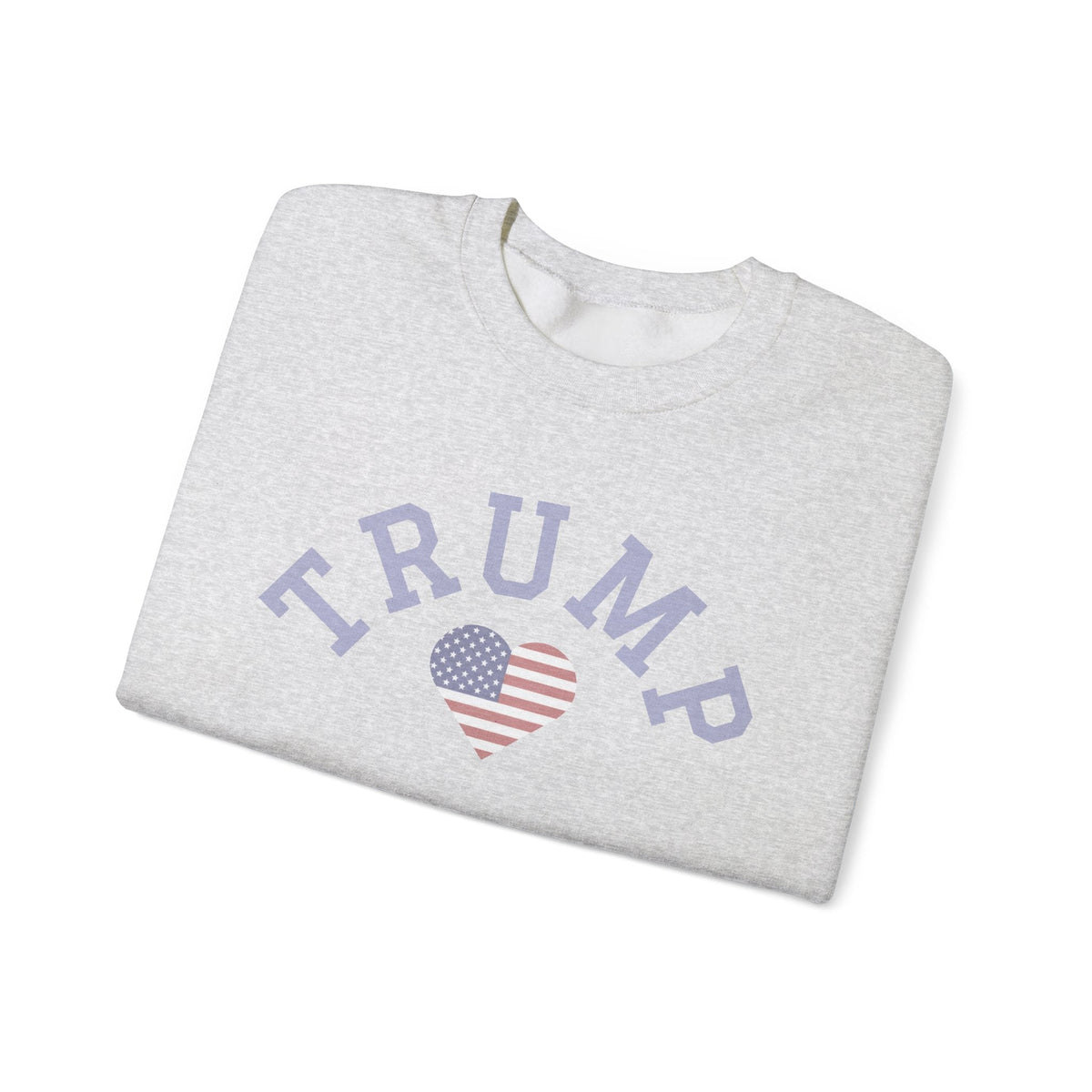Patriotic Trump Heart Crewneck Sweatshirt