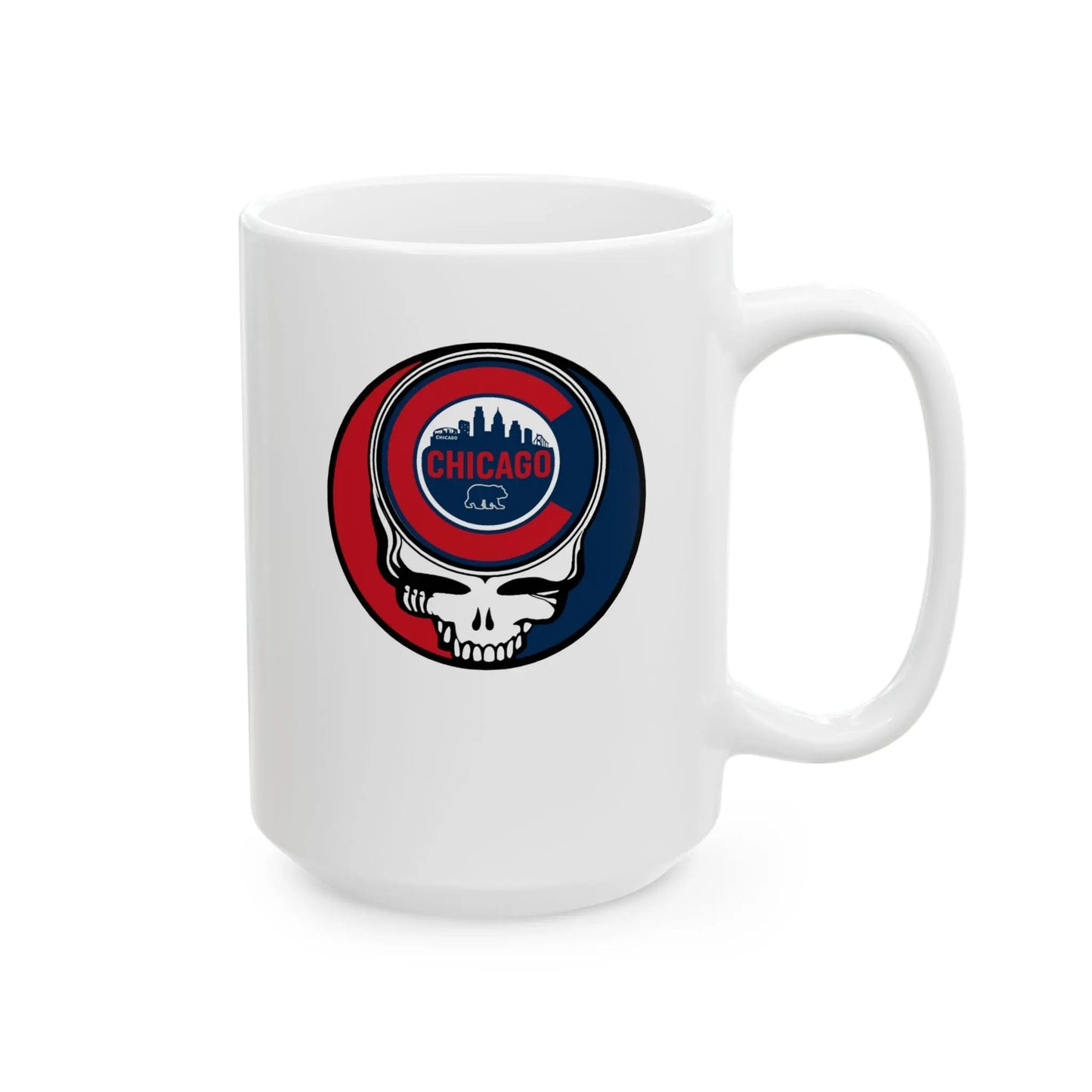 Chicago Cubs Original Stealie Grateful Dead Coffee Mug