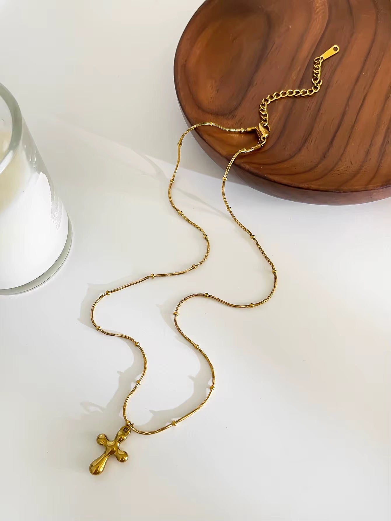3 layered cross necklaces