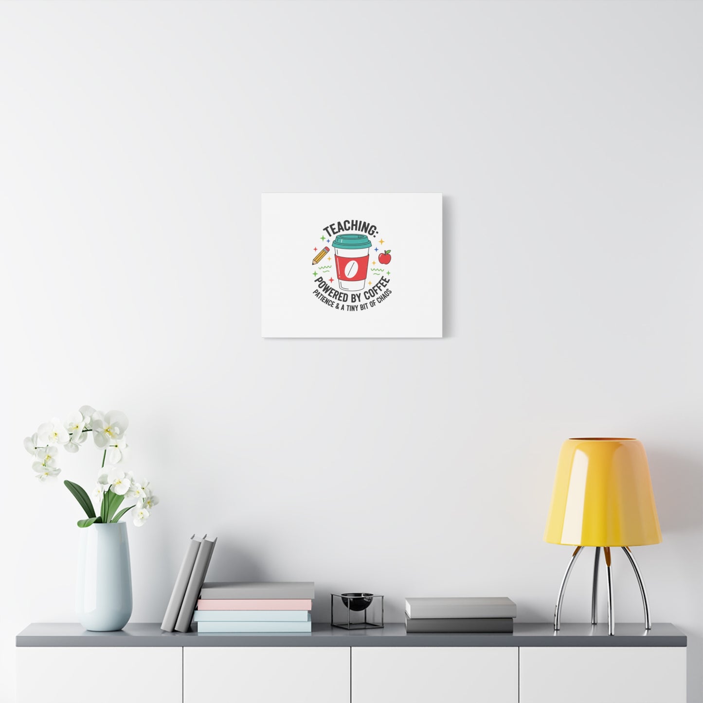 Teaching Powered by Coffee Canvas, Teacher Appreciation Gifts | Teacher Life, Classroom Humor