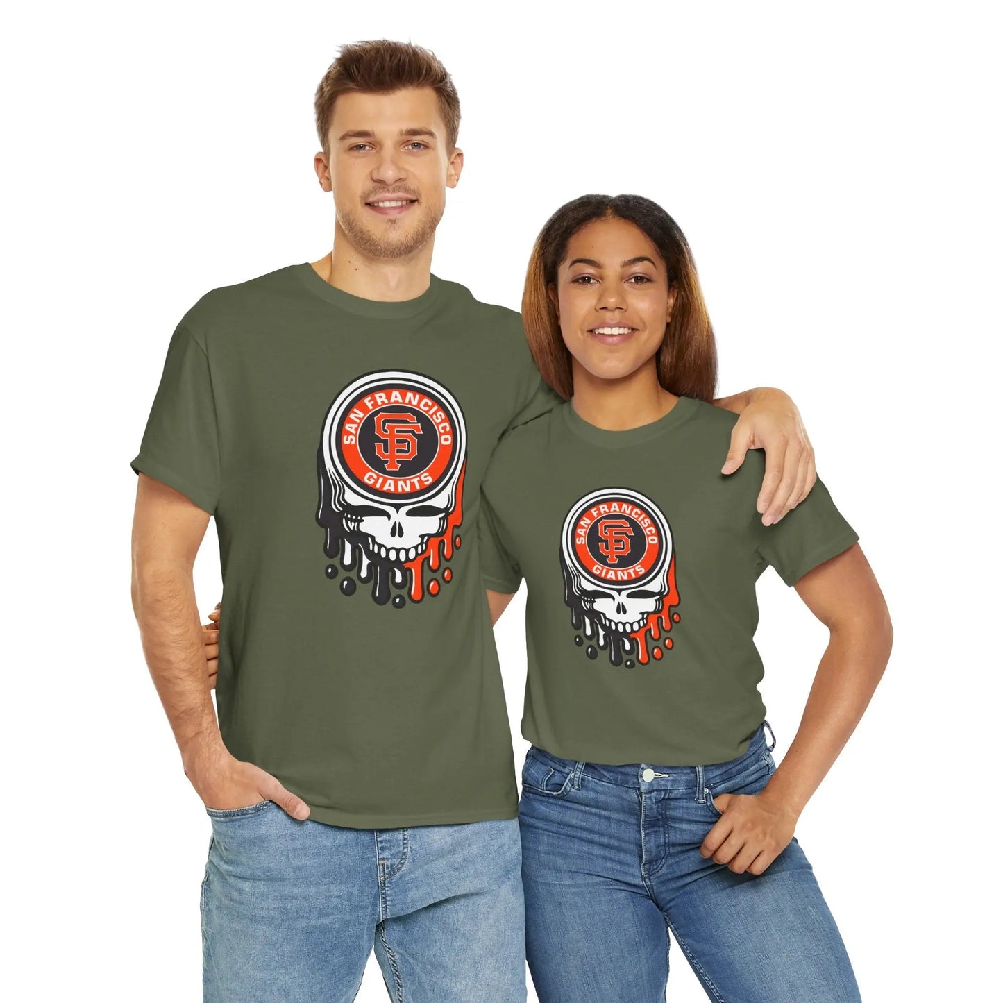 San Francisco Giants Logo Dripping Stealie × Grateful Dead Tee
