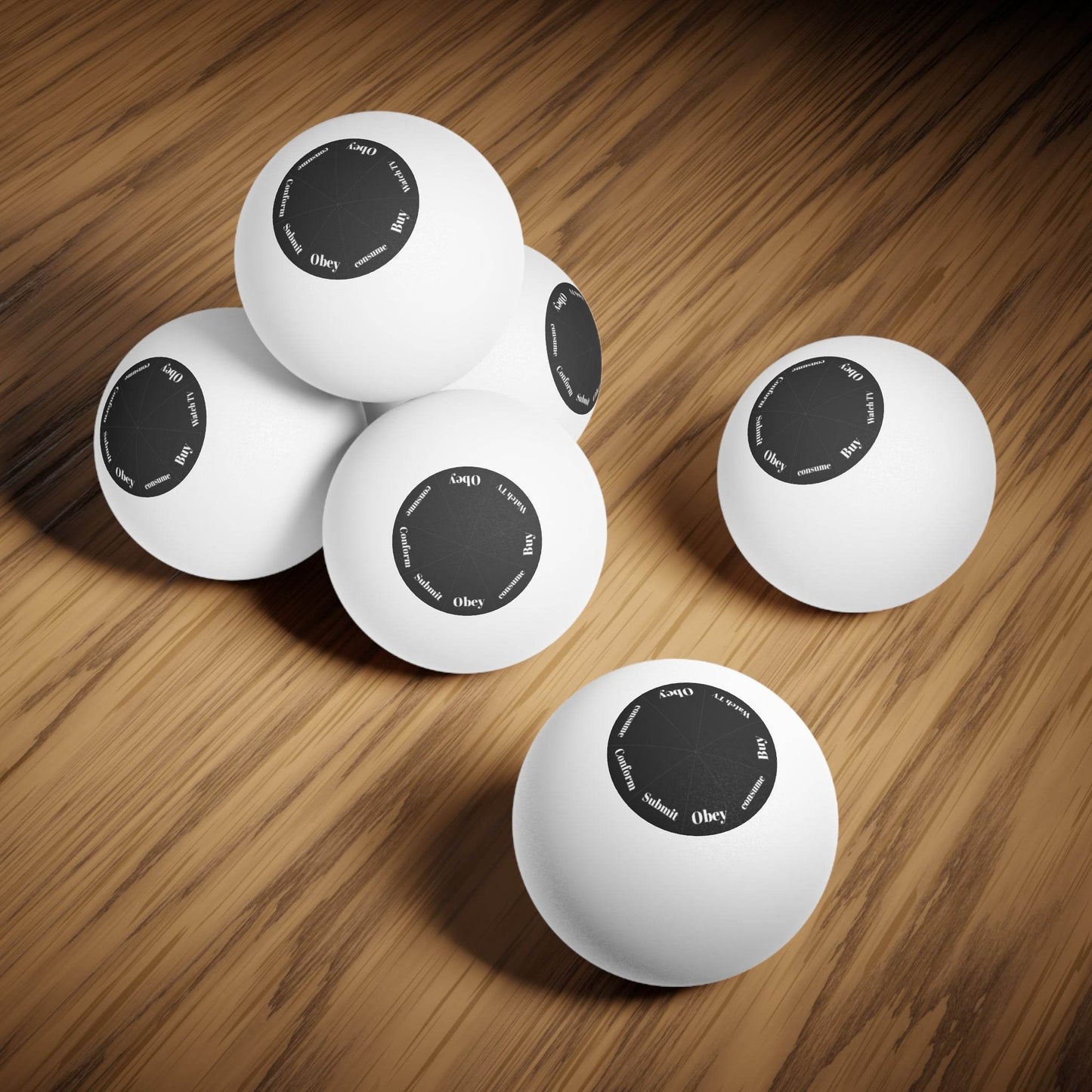 Ping Pong Balls, 6 pcs