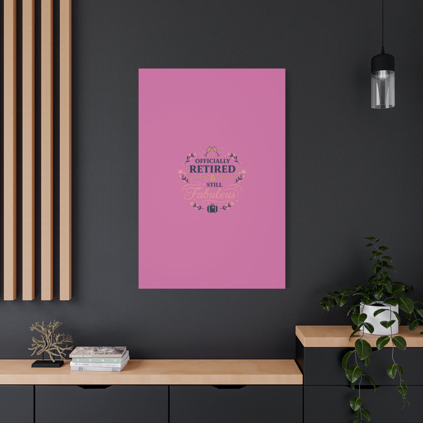 Officially Retired & Still Fabulous Canvas, retirement gifts for women | personalized retirement gifts