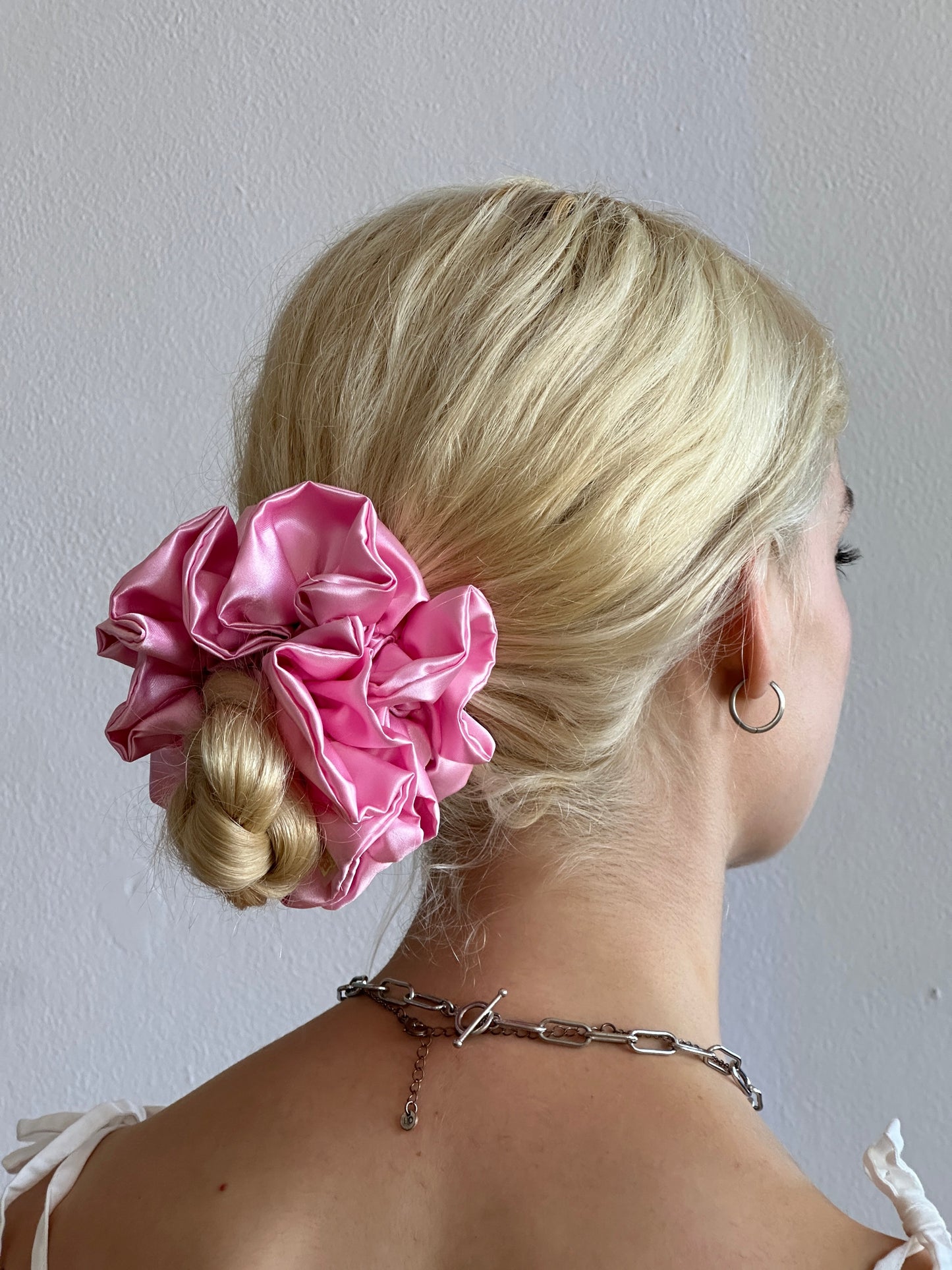 Satin Ruffle Scrunchie