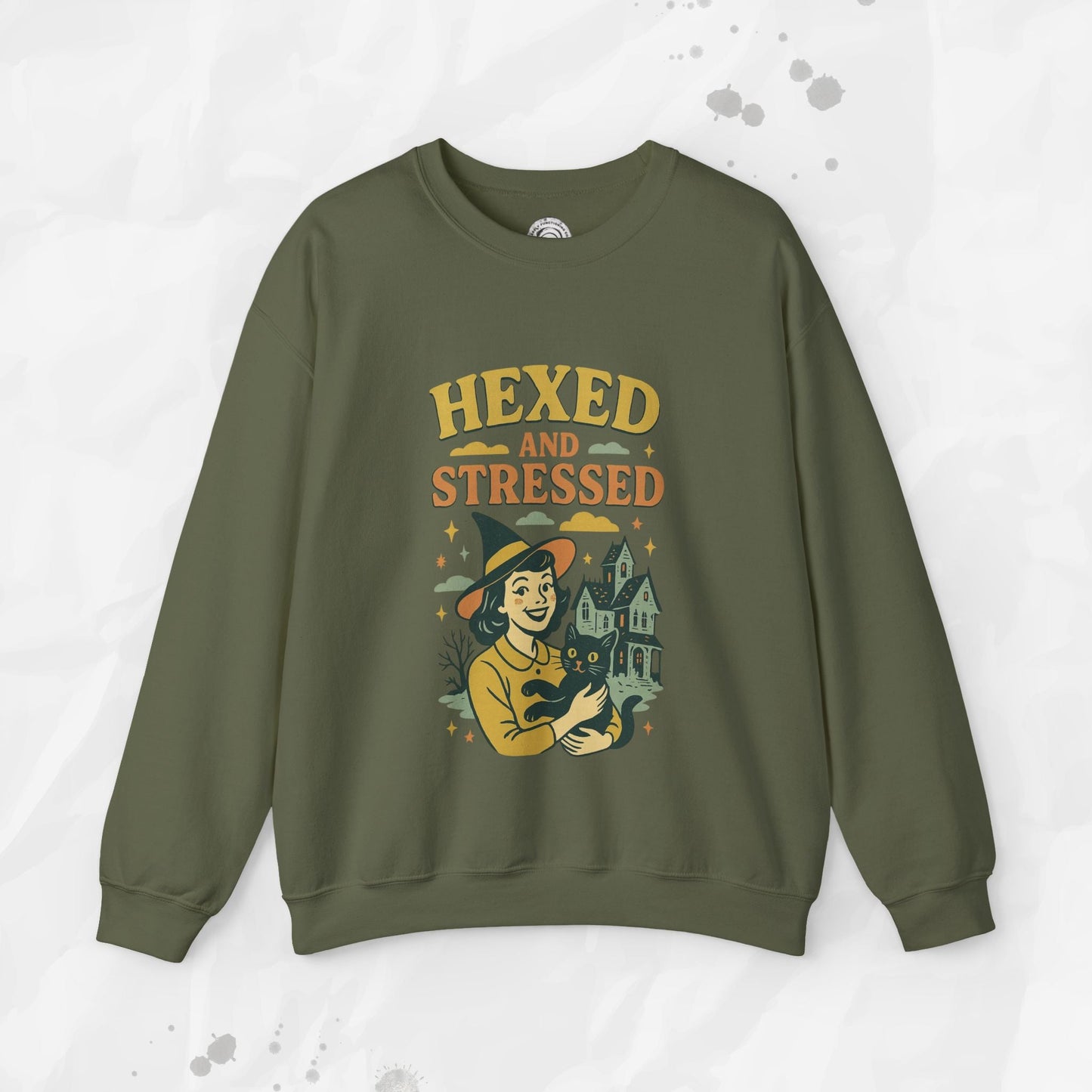 Hexed and Stressed – Crewneck Sweatshirt