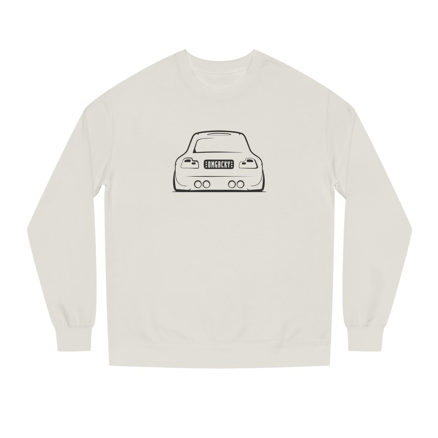 OMGBCKY Black Coupe Silhouette Sweatshirt - Unisex Independent Trading Company Crew Neck Fleece Sweatshirt
