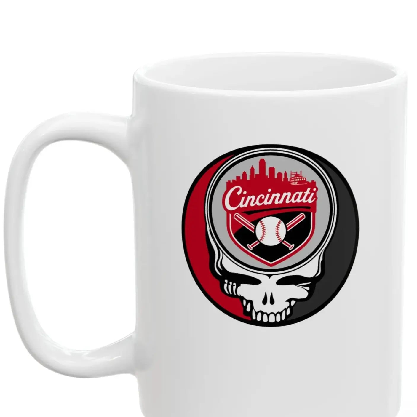 Cincinnati Reds Original Stealie Grateful Dead Mug