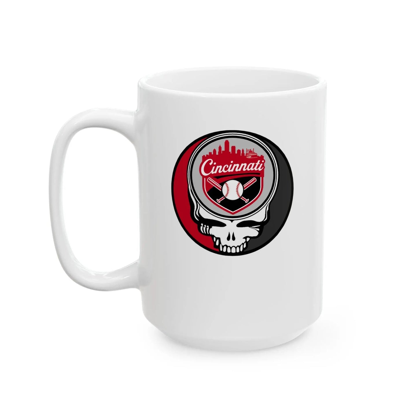 Cincinnati Reds Original Stealie Grateful Dead Mug
