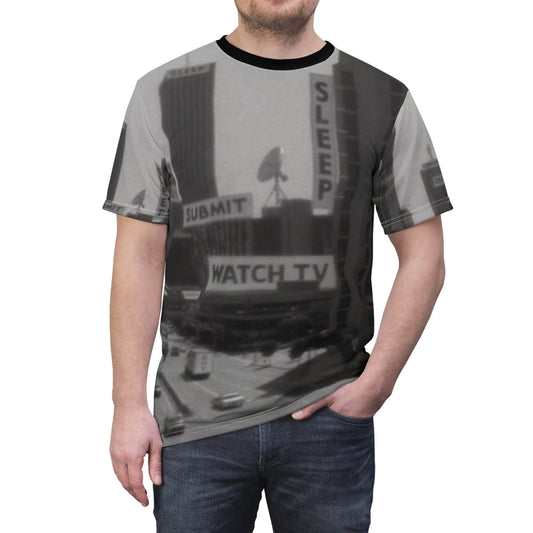 Urban Graphic Tee - 'Sleep, Submit, Watch TV'