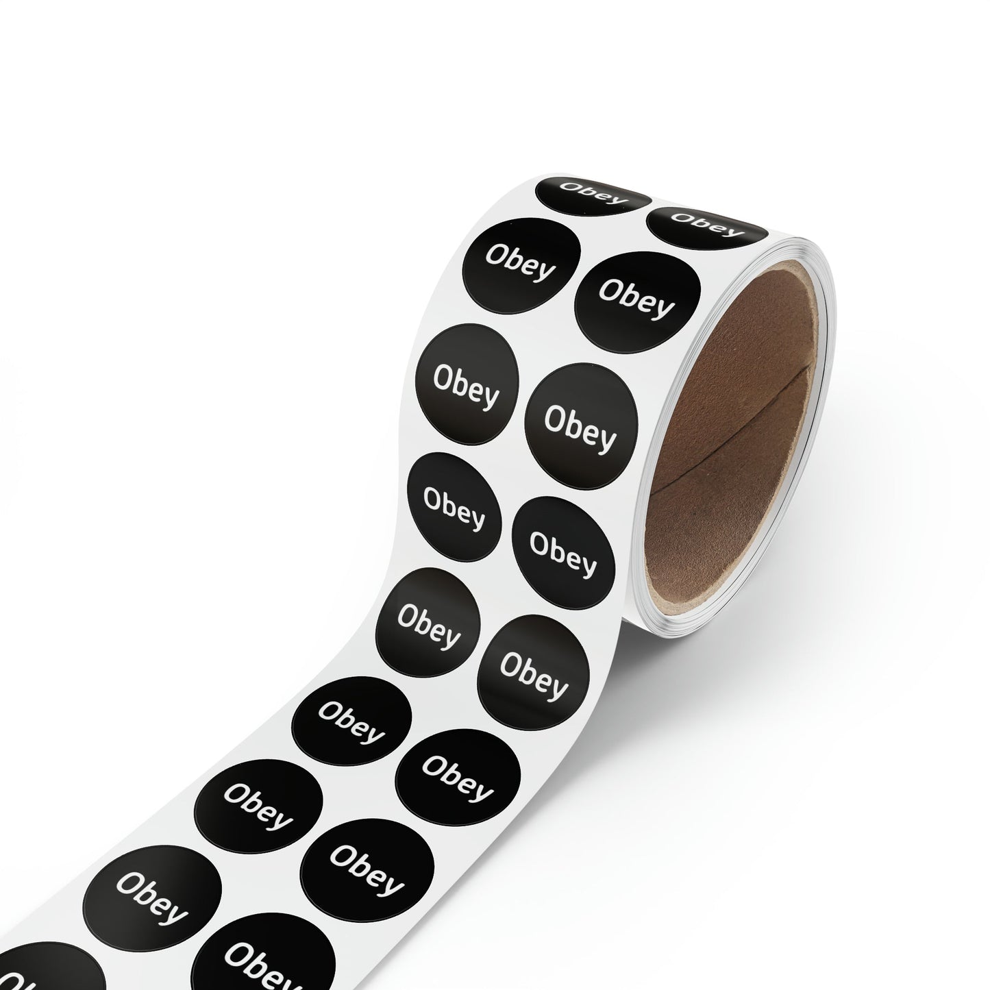 Round Sticker Label Rolls - Obey