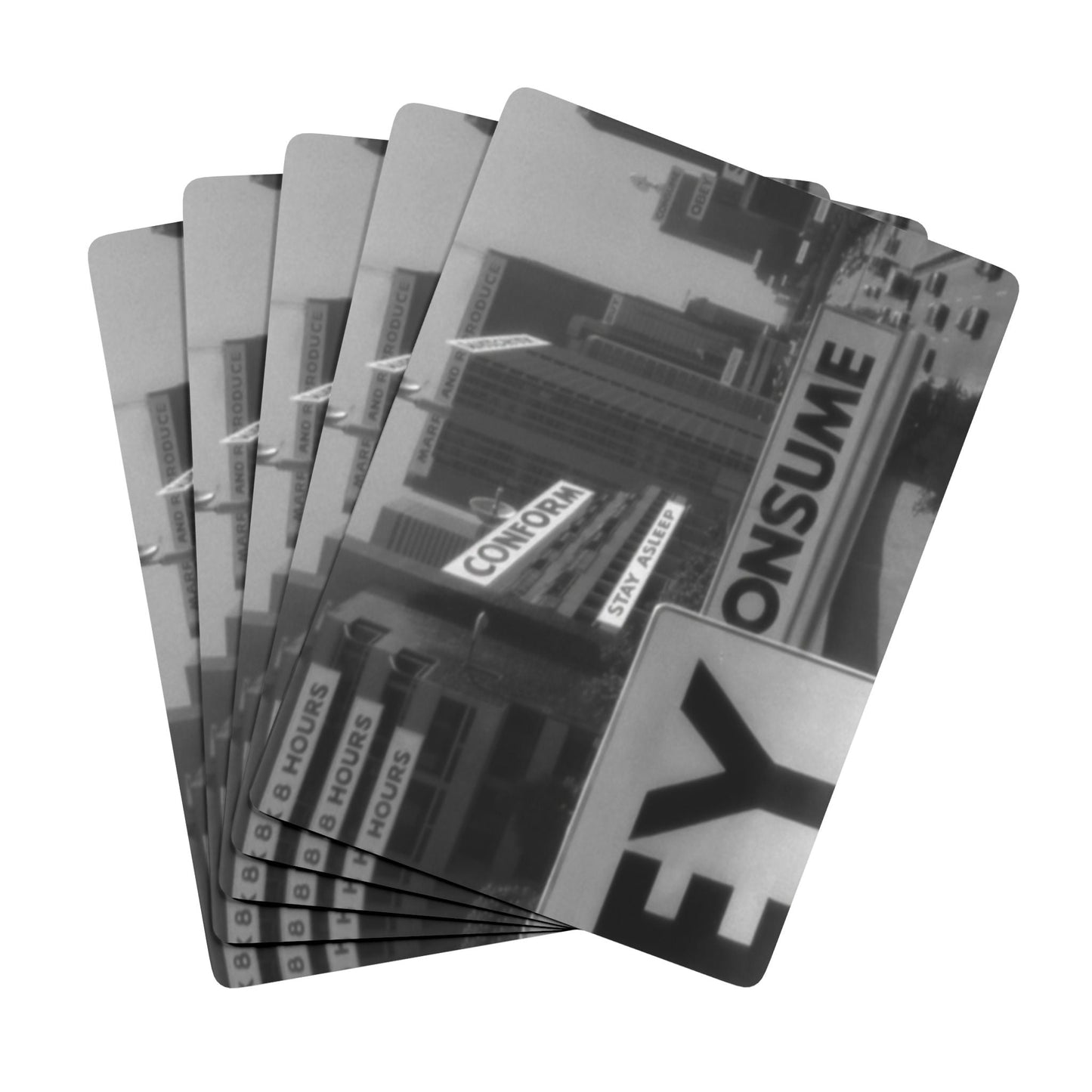 Poker Playing Cards - "Obey and Consume"