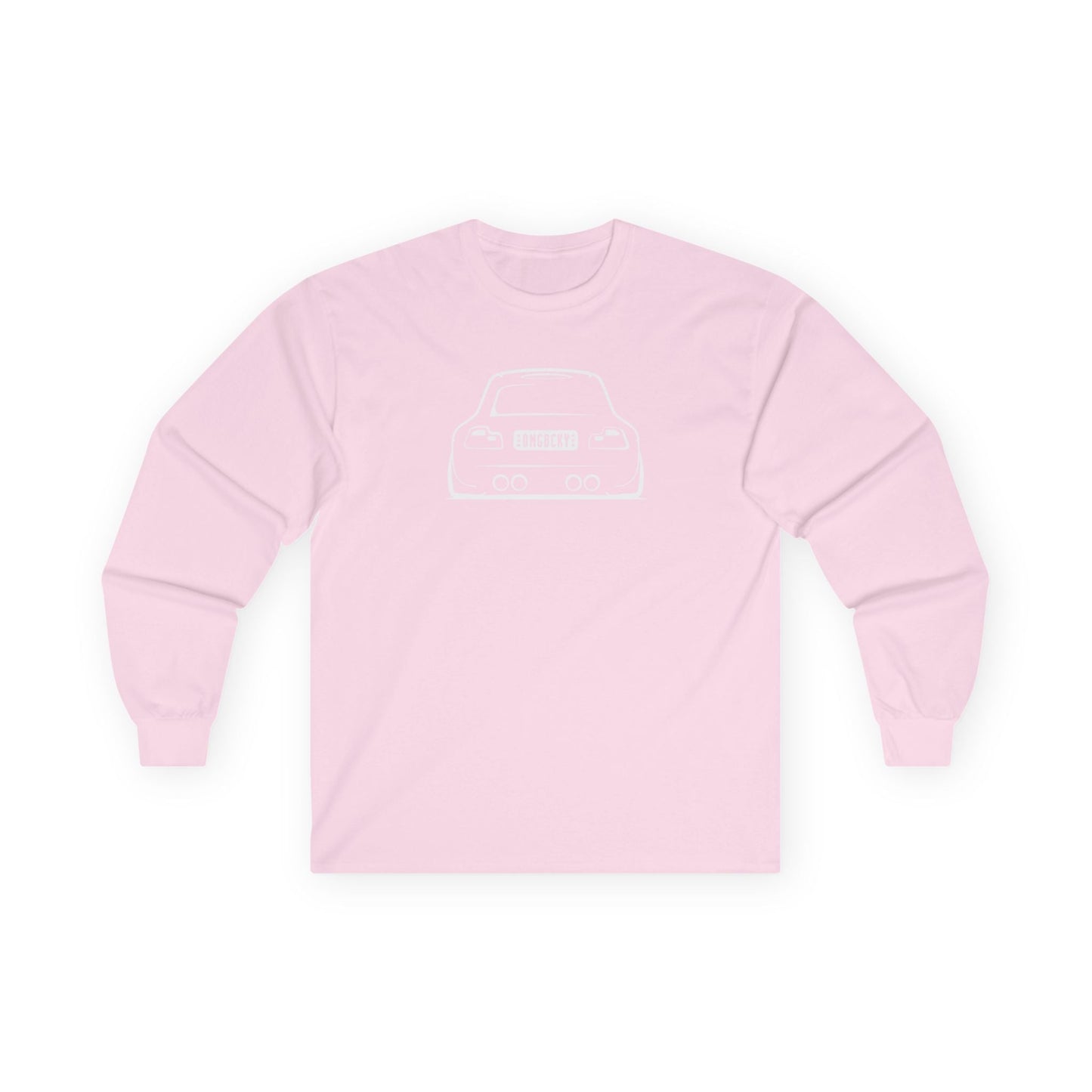 OMGBCKY White Coupe Silhouette Long Sleeve Tee - Unisex Gildan Classic Ultra Cotton Long Sleeve T-Shirt