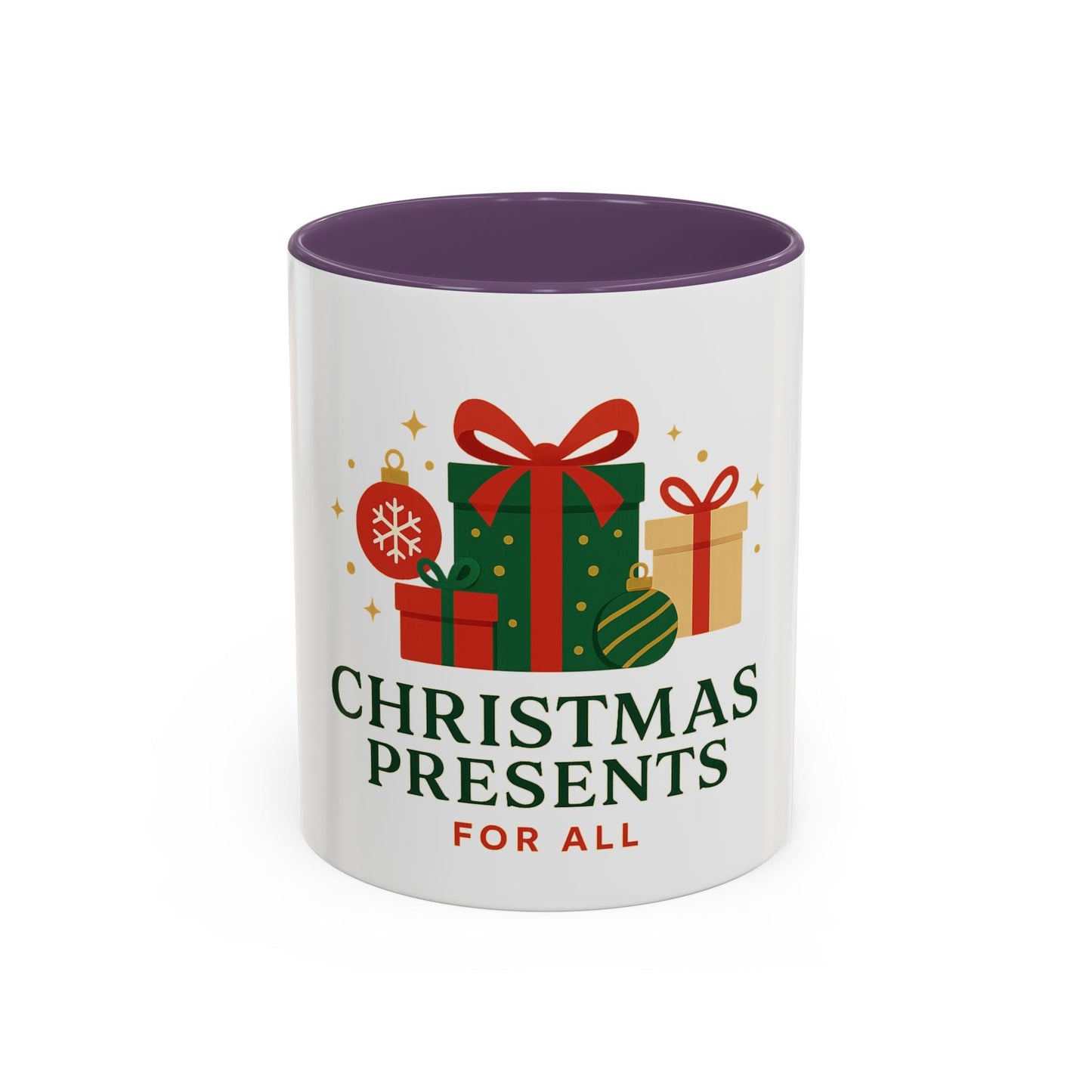 Christmas Presents Coffee Mug — Holiday Gift Mug (Accent 11/oz)