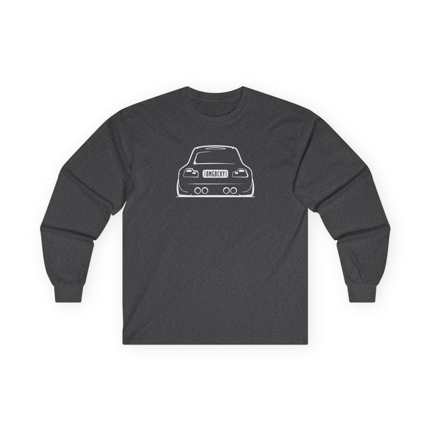 OMGBCKY White Coupe Silhouette Long Sleeve Tee - Unisex Gildan Classic Ultra Cotton Long Sleeve T-Shirt
