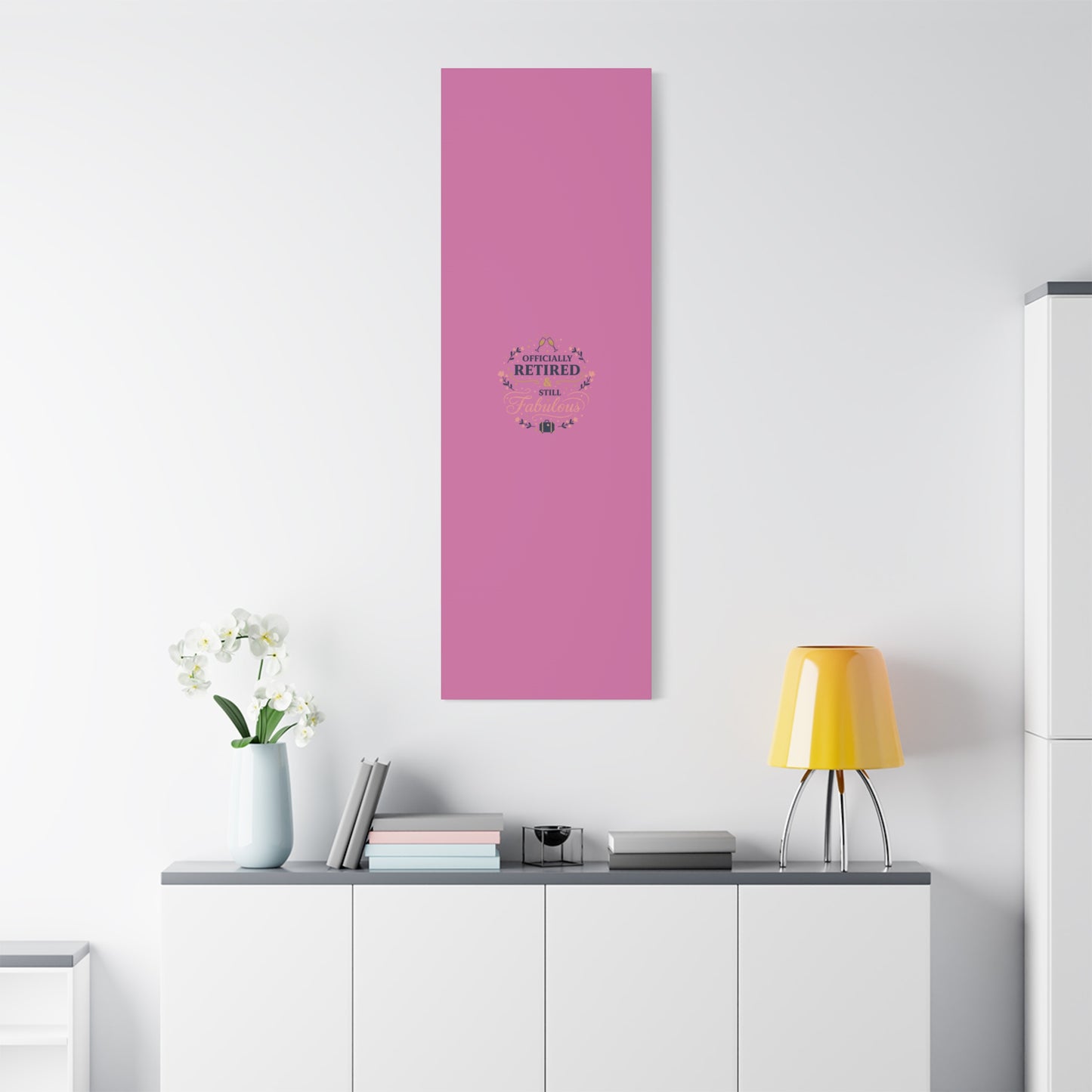 Officially Retired & Still Fabulous Canvas, retirement gifts for women | personalized retirement gifts