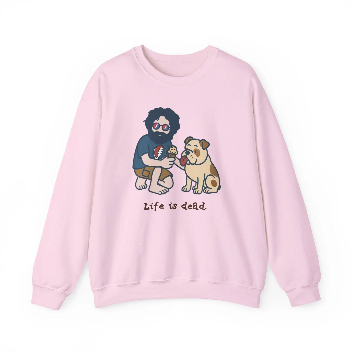 Jerry and Frank Are Sharin' | Life is dead.® Crewneck | Grateful Dead