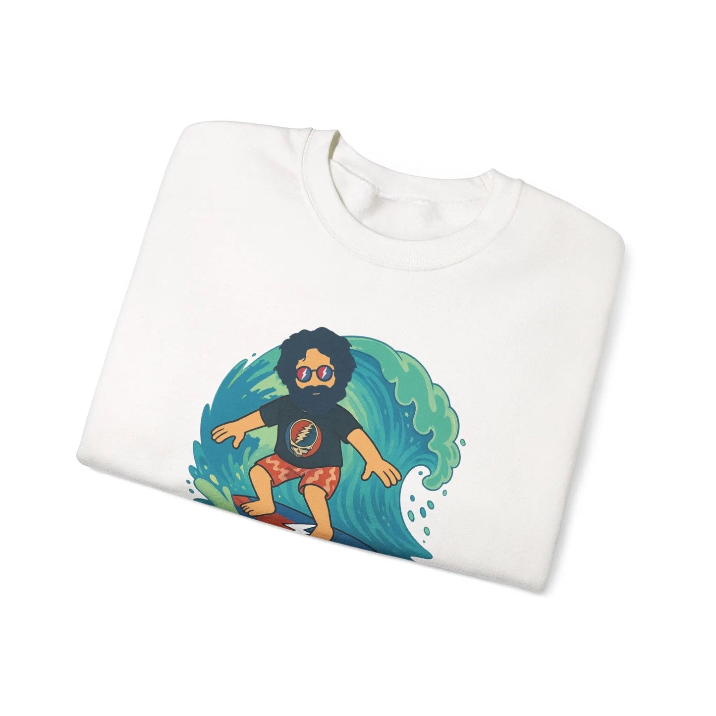 Surfing Jerry Life is dead.® Crewneck | Grateful Dead