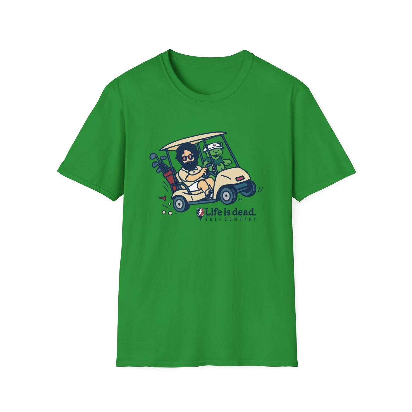Joy Ridin' Jerry and The Bear - Life is dead.® Golf Company T-Shirt