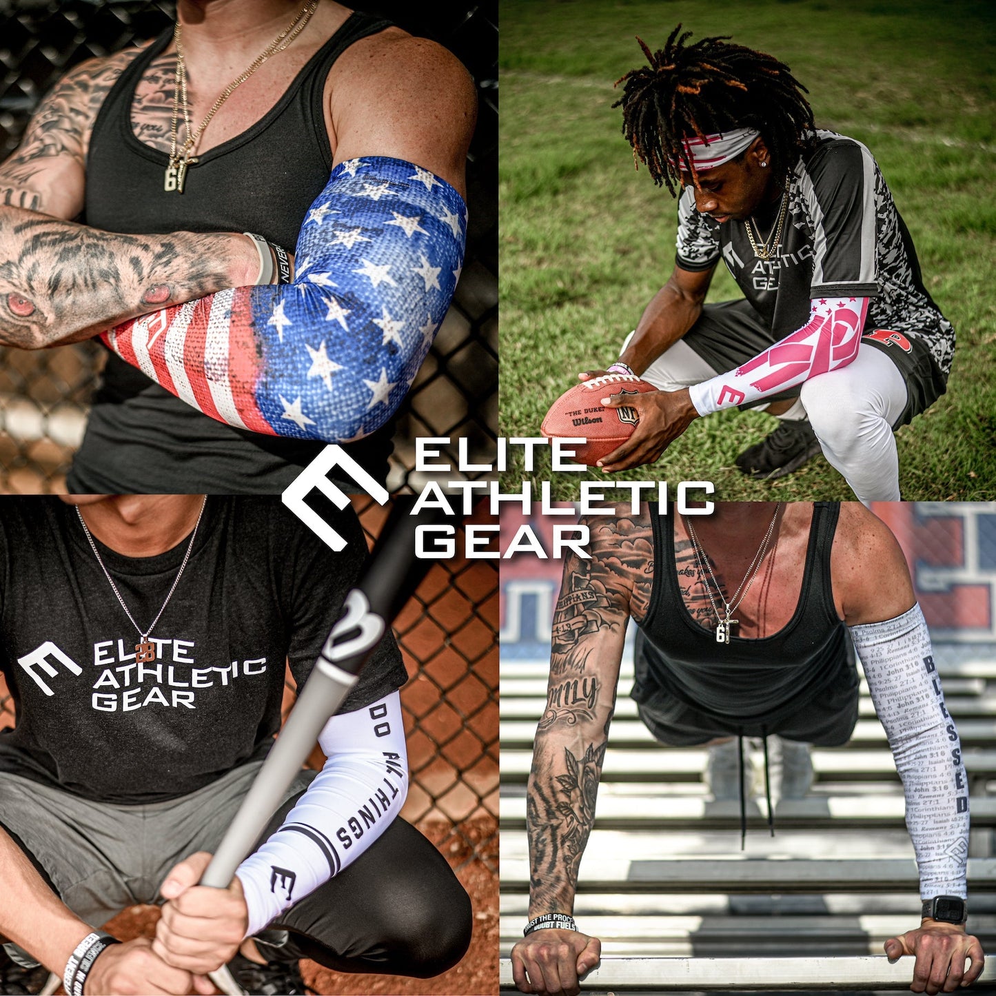 Black Arm Sleeve Elite Athletic Gear