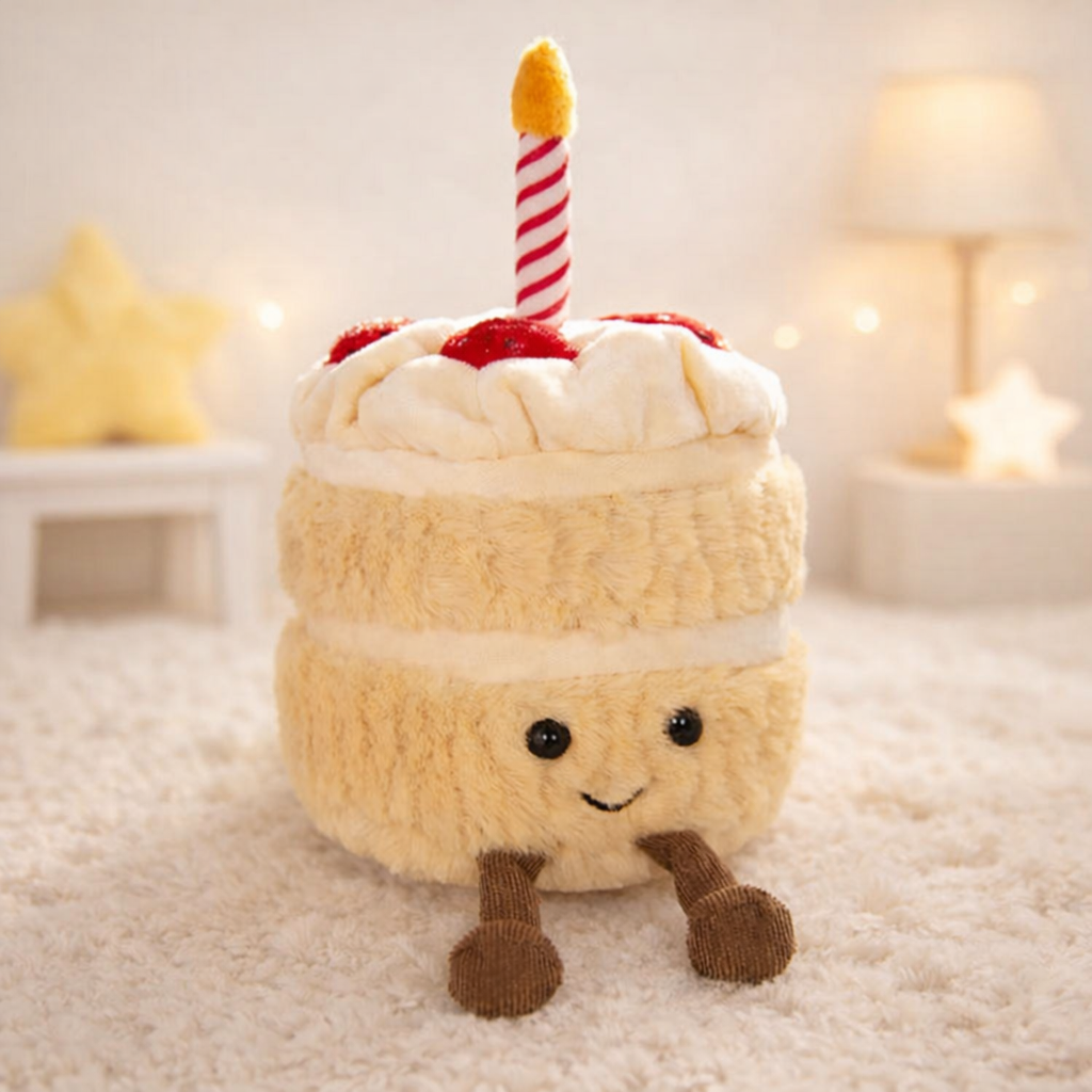 PreOrder Strawberry Cream Birthday Cake Plush Toy