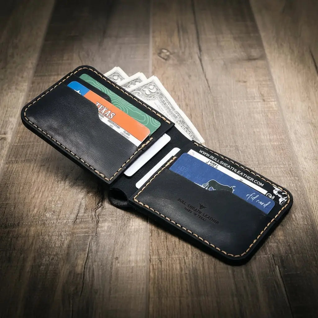 Rio Grande Bifold Wallet - Full Grain Leather | Handmade in Texas