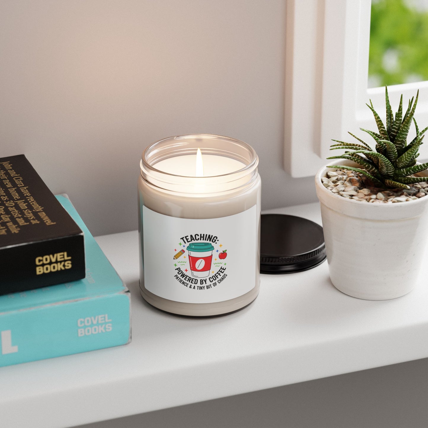Teaching Powered by Coffee Soy Candle | Teacher Appreciation, Teacher Life