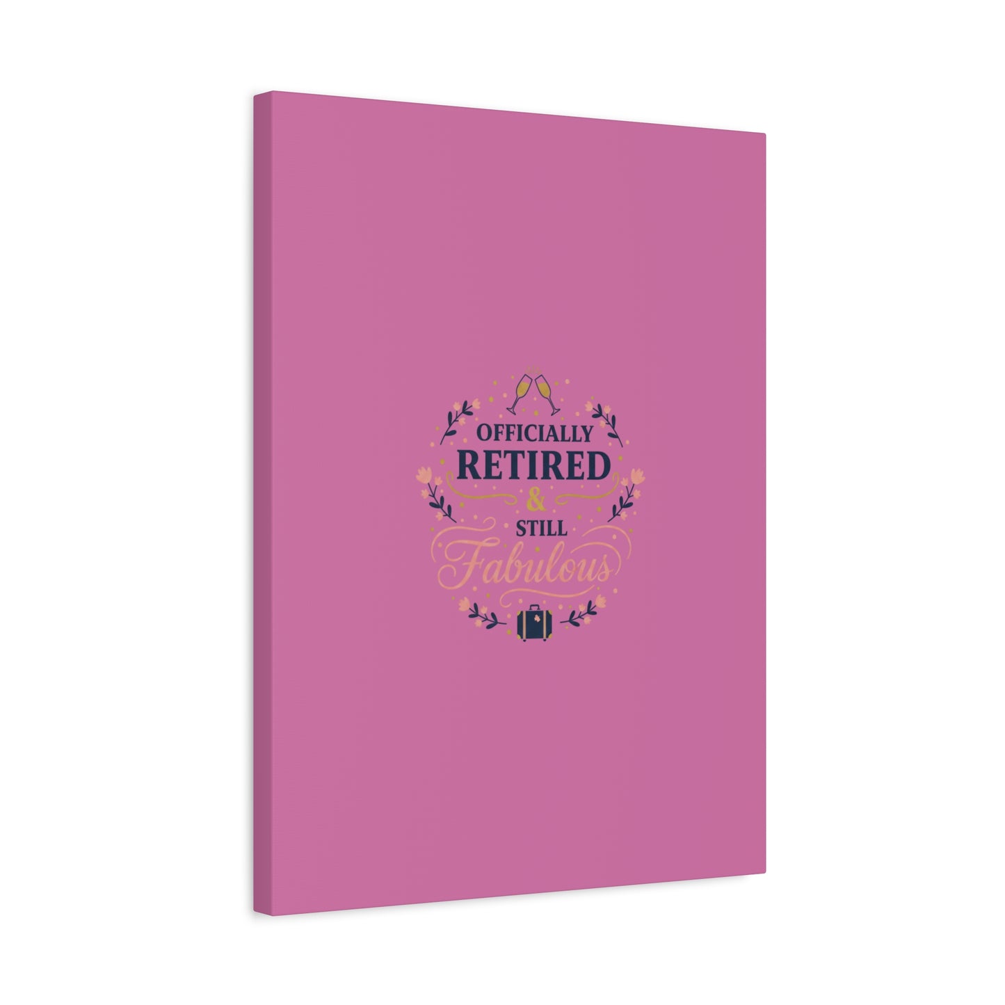 Officially Retired & Still Fabulous Canvas, retirement gifts for women | personalized retirement gifts