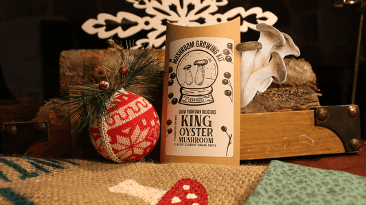 Holiday Edition King Oyster Gourmet Mushroom Growing Kit