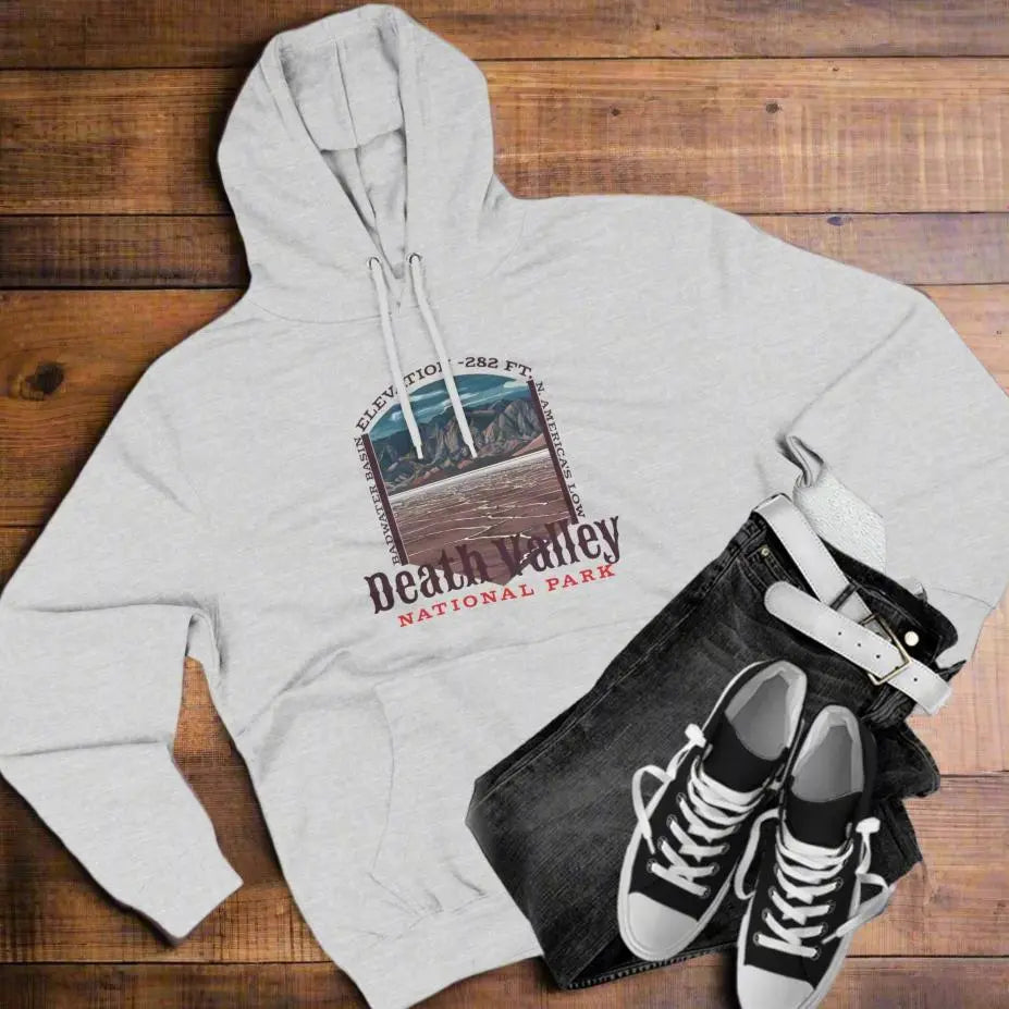 Death Valley National Park Fleece Hoodie Badwater Basin