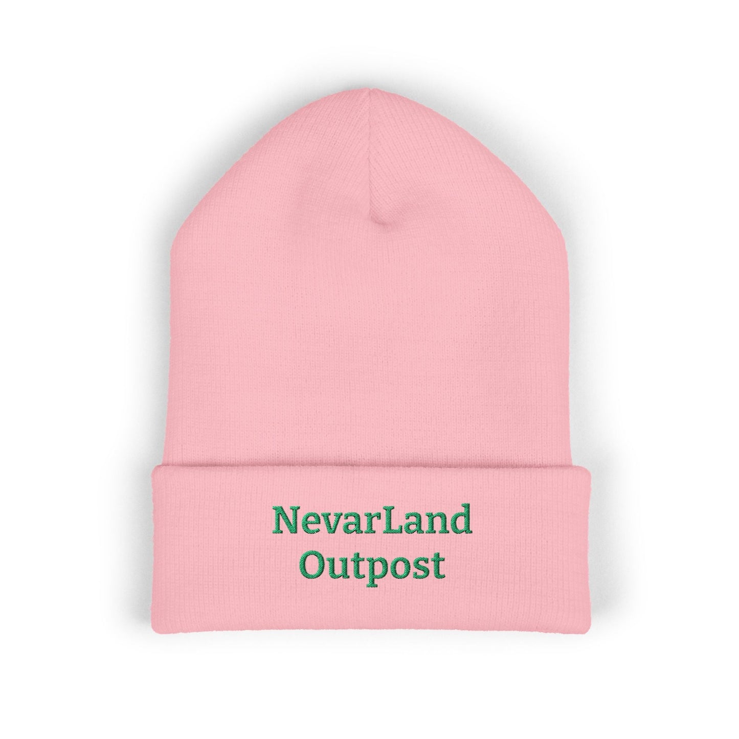 "NevarLand Outpost" - Embroidered Cuffed Knit beanie