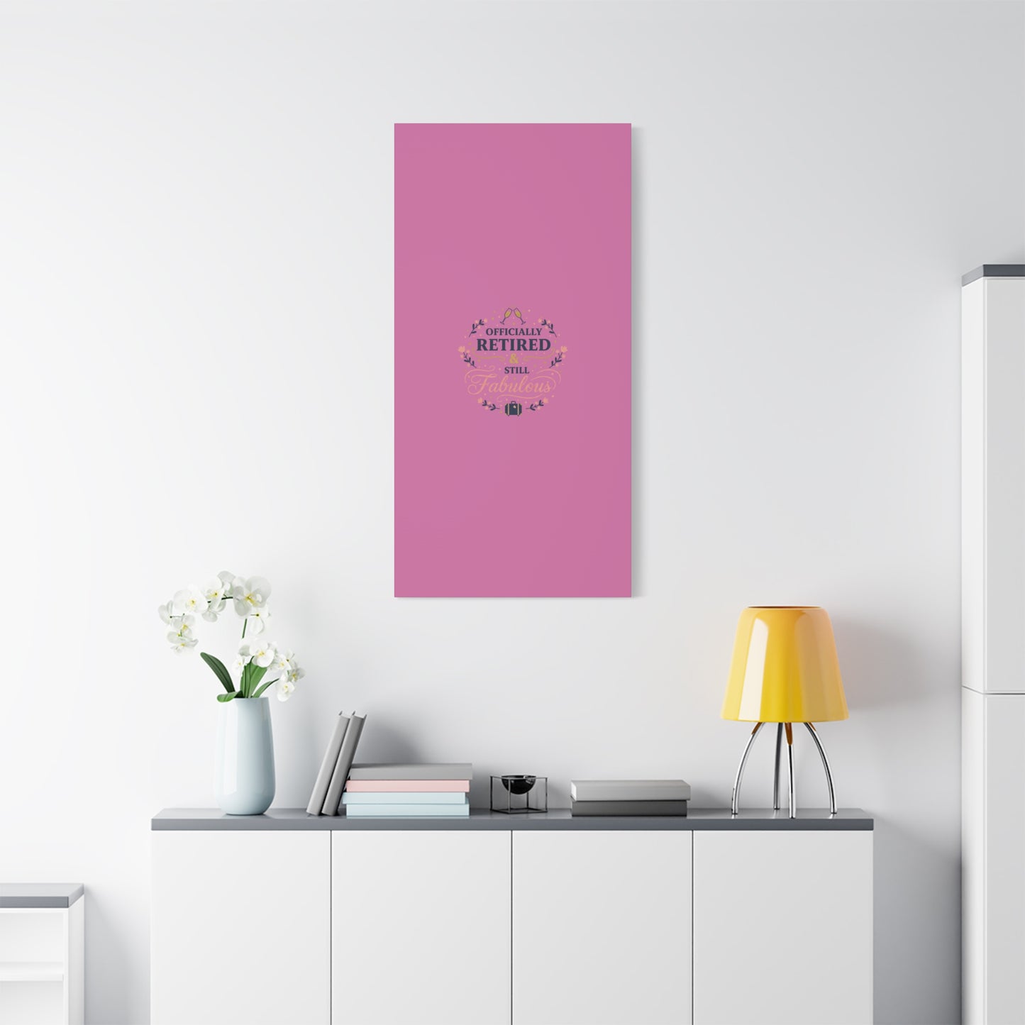 Officially Retired & Still Fabulous Canvas, retirement gifts for women | personalized retirement gifts