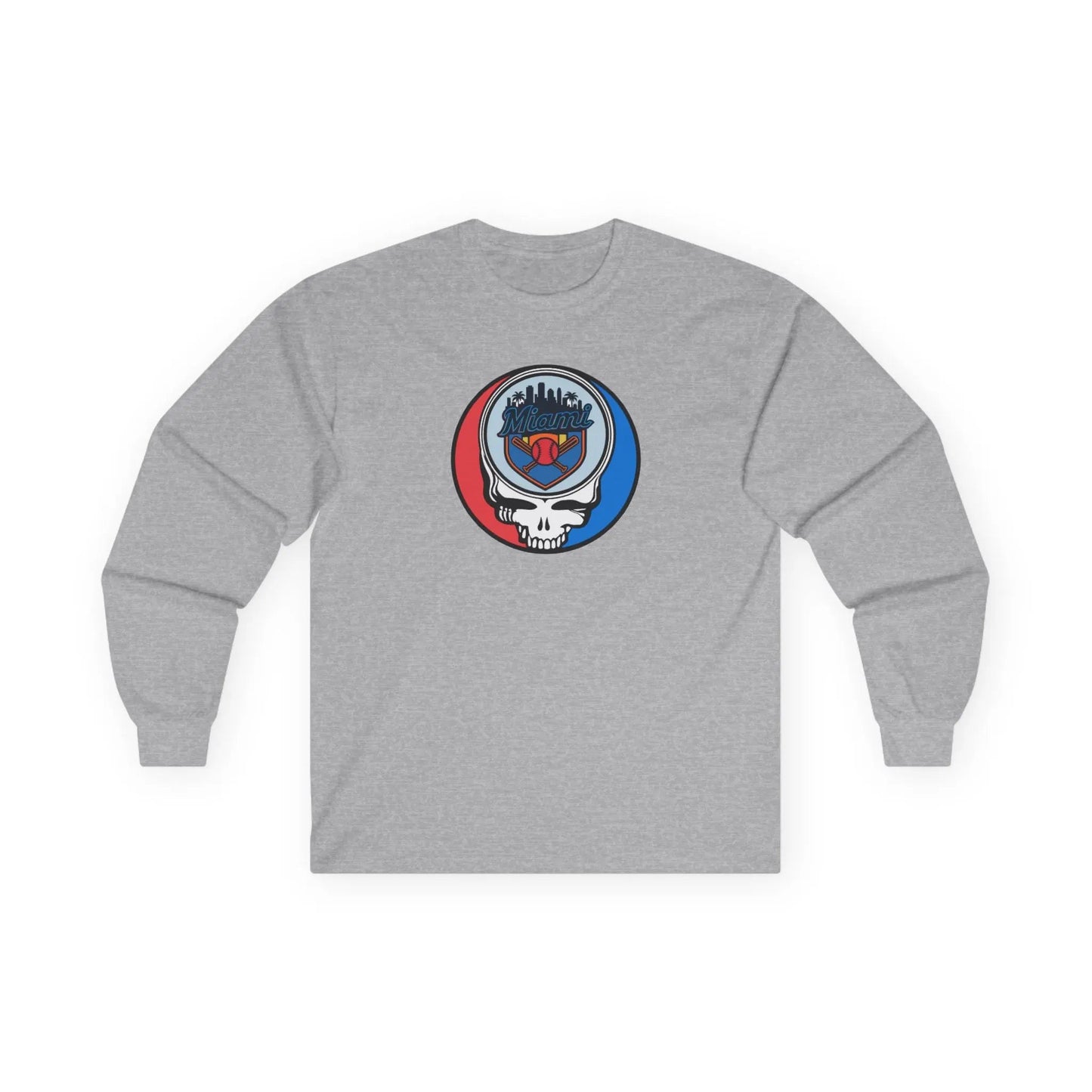 Miami Marlins Original Stealie Grateful Dead Long Sleeve Shirt