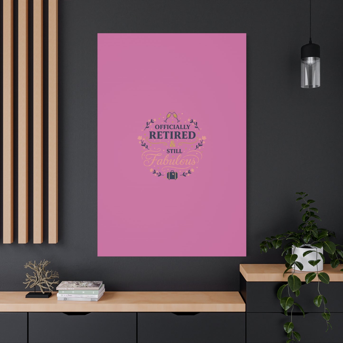 Officially Retired & Still Fabulous Canvas, retirement gifts for women | personalized retirement gifts
