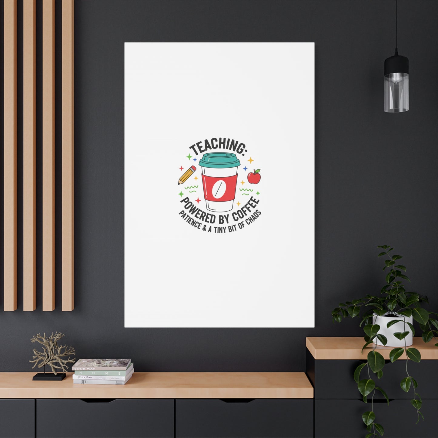 Teaching Powered by Coffee Canvas, Teacher Appreciation Gifts | Teacher Life, Classroom Humor