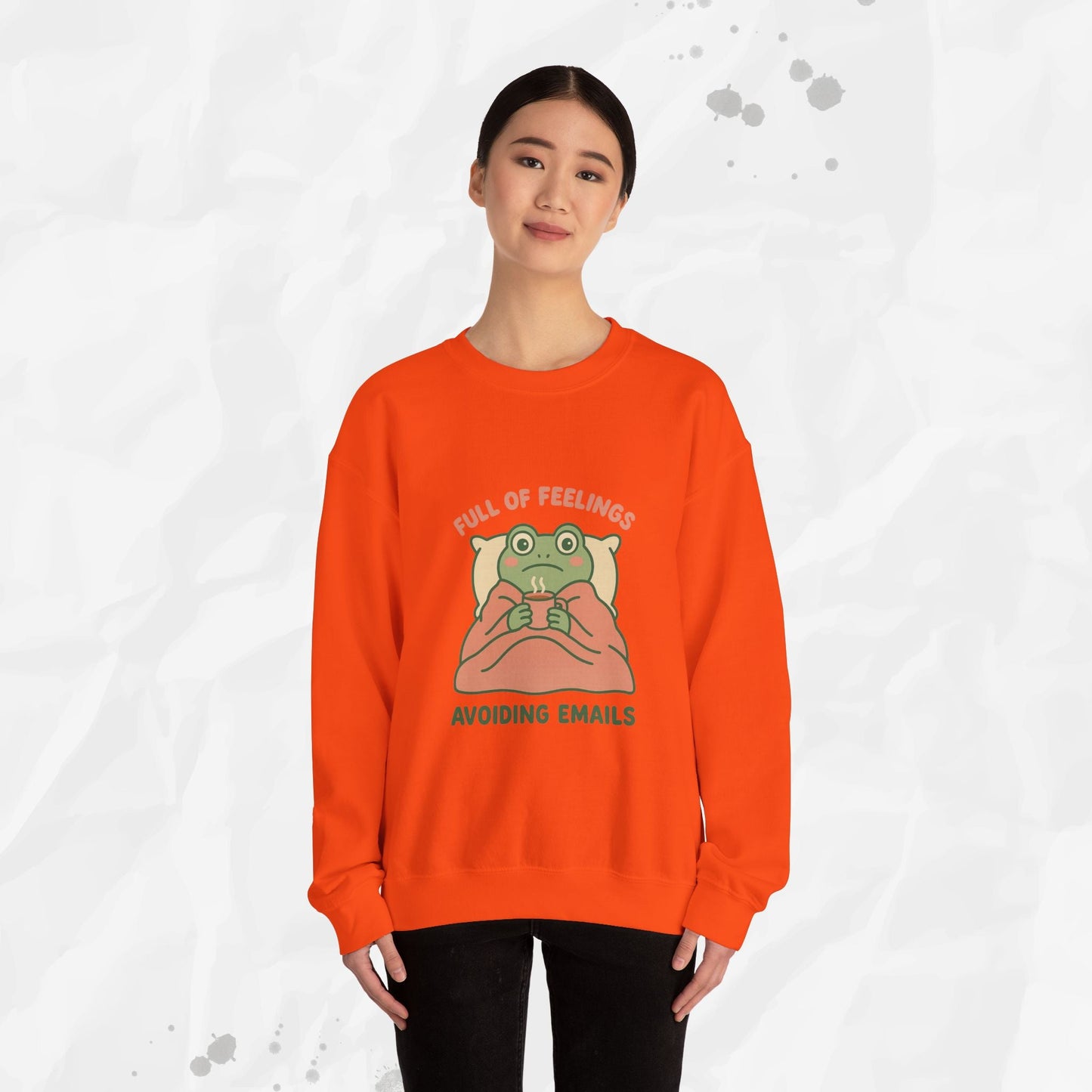 Full of Feelings Avoiding Emails - Crewneck Sweatshirt