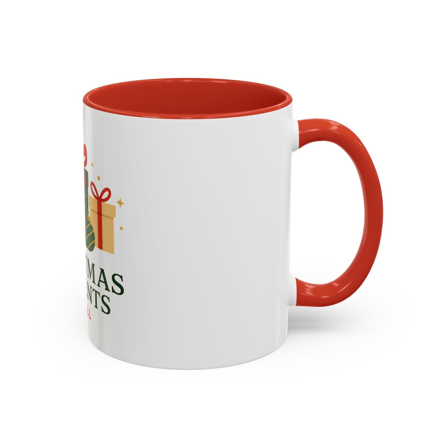 Christmas Presents Coffee Mug — Holiday Gift Mug (Accent 11/oz)