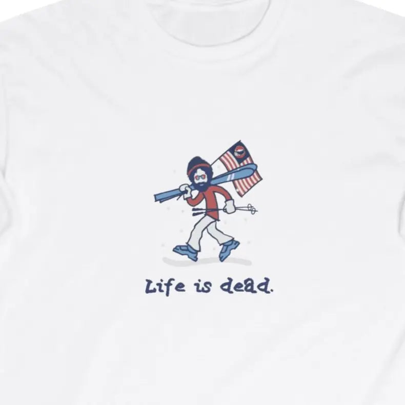 Life is dead.® Skier Jerry Grateful Dead Long Sleeve Shirt