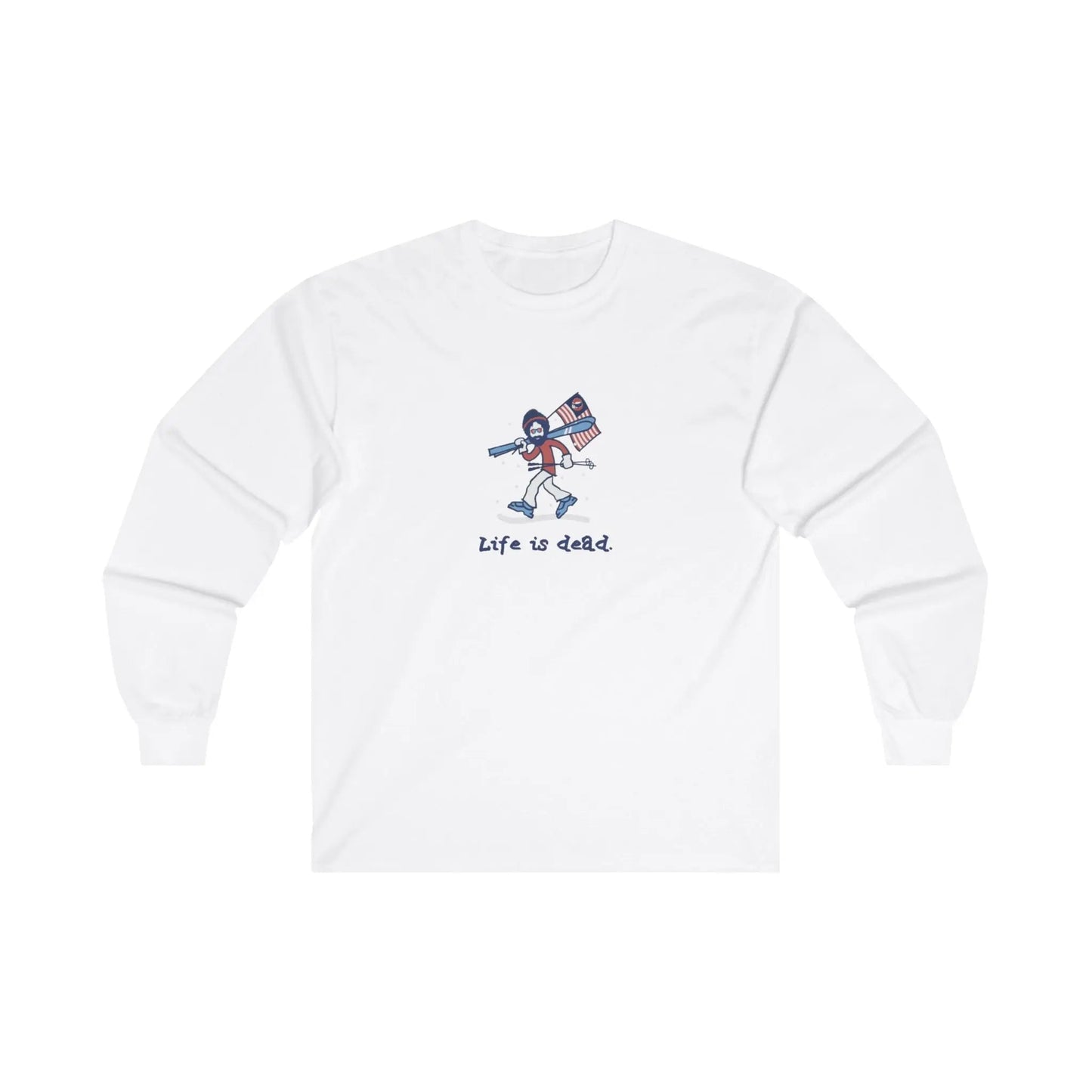 Life is dead.® Skier Jerry Grateful Dead Long Sleeve Shirt