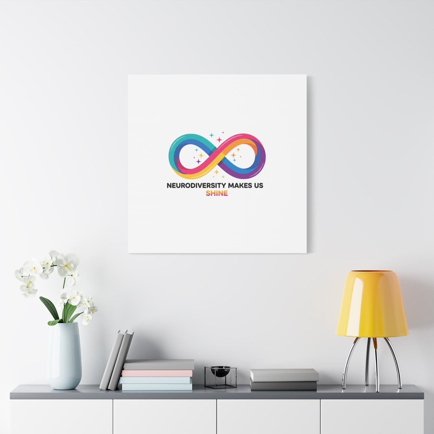 Neurodiversity Makes Us Shine Canvas | Autism Acceptance, Autistic Pride