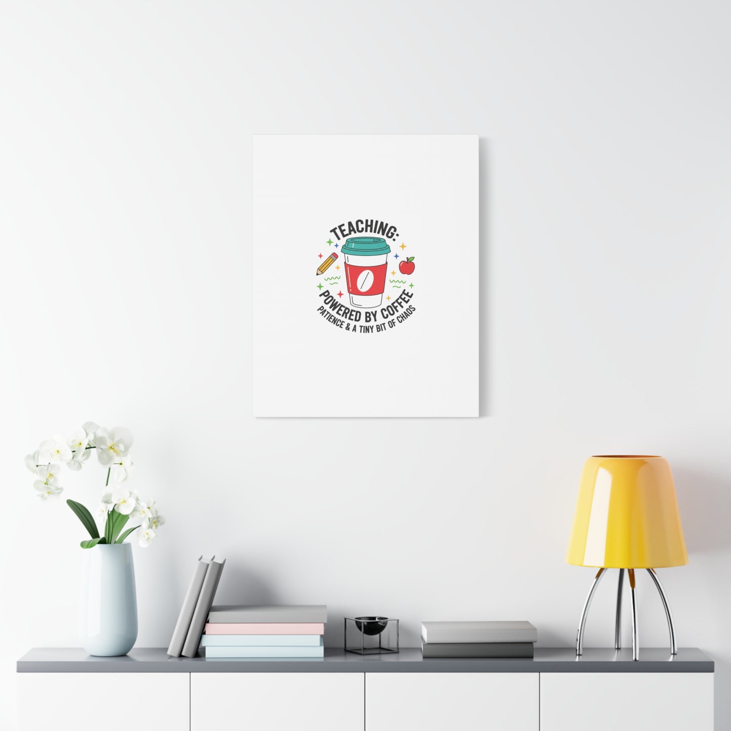 Teaching Powered by Coffee Canvas, Teacher Appreciation Gifts | Teacher Life, Classroom Humor